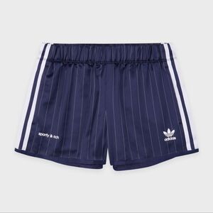 Adidas x Sporty & Rich Track Short Navy/White